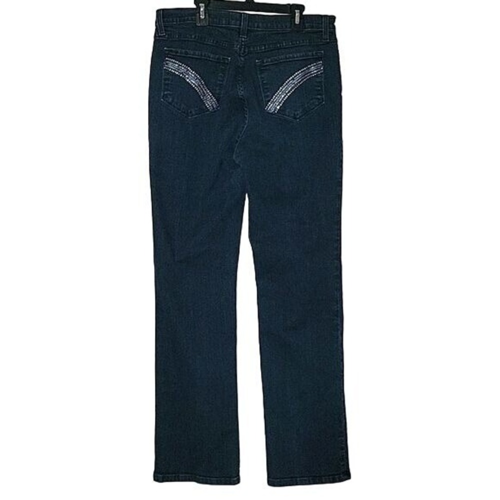 NYDJ Not Your Daughter Jeans Straight Leg Tummy Control Vintage Embellished 14